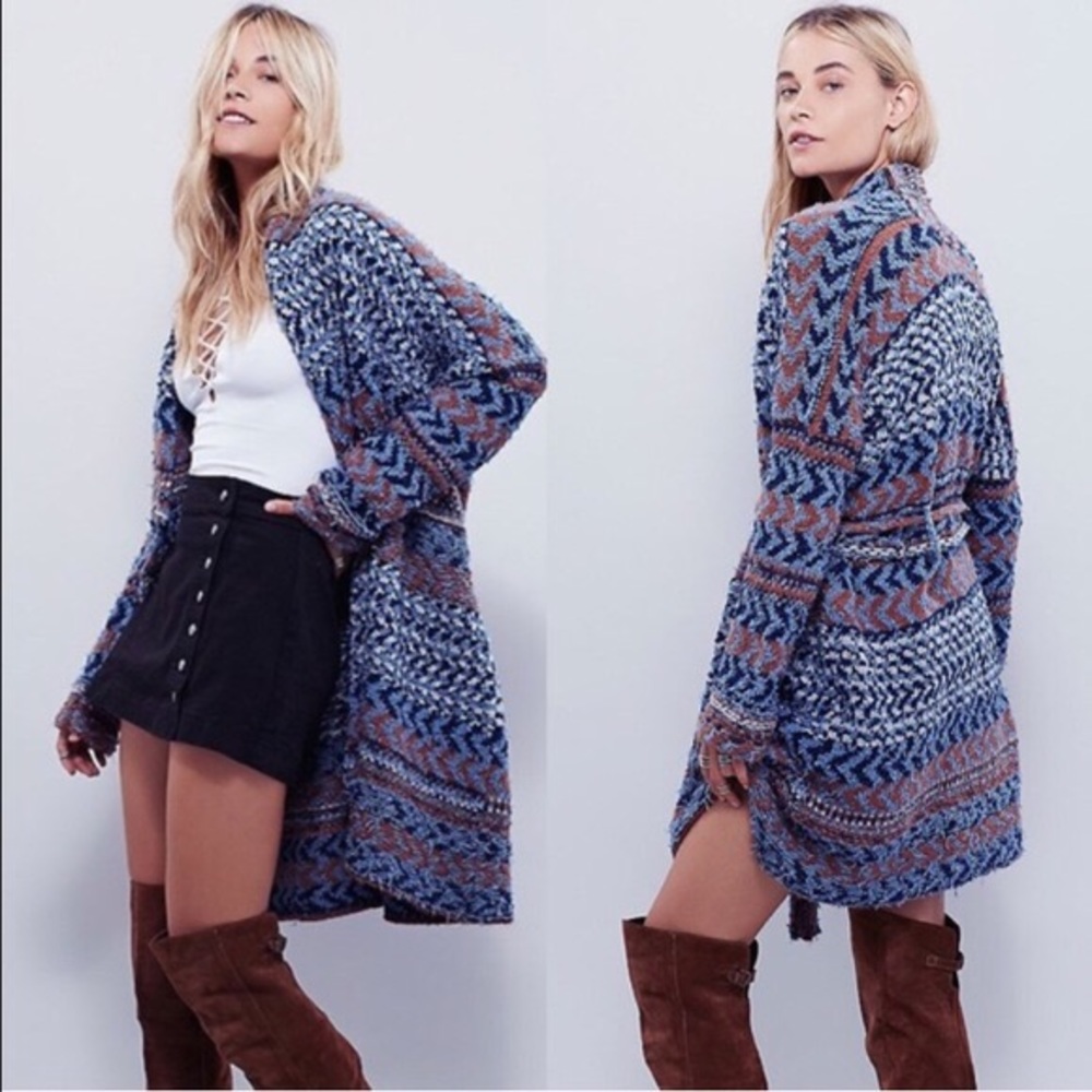 Free People Iona Pattern Cardigan (XS)